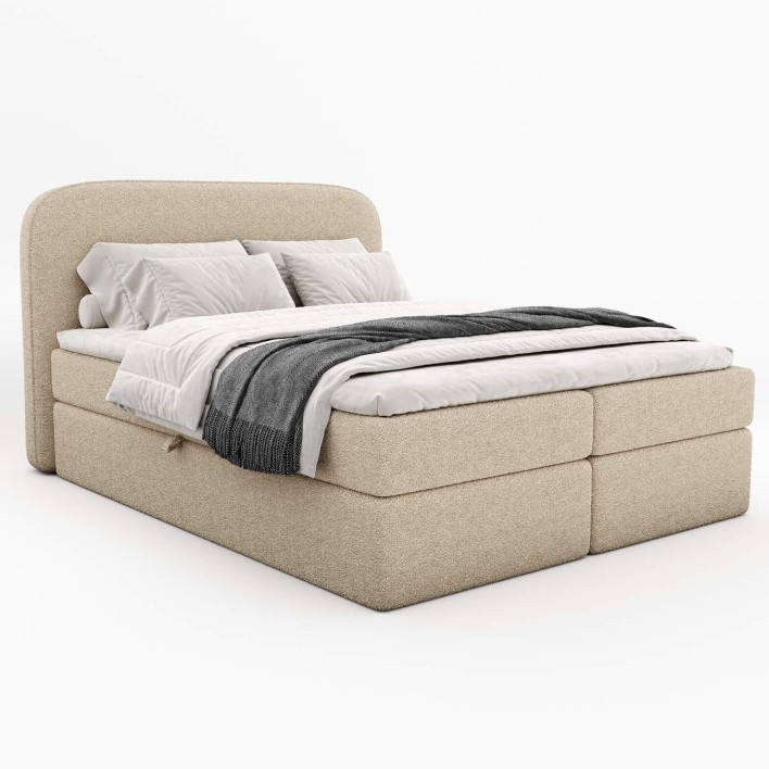 Łóżko kontynentalne DREAMO BOX 180x200 Kolor do wyboru