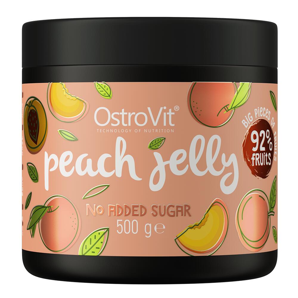 OstroVit Peach Jelly Owoce w żelu 500 g - brzoskwinia