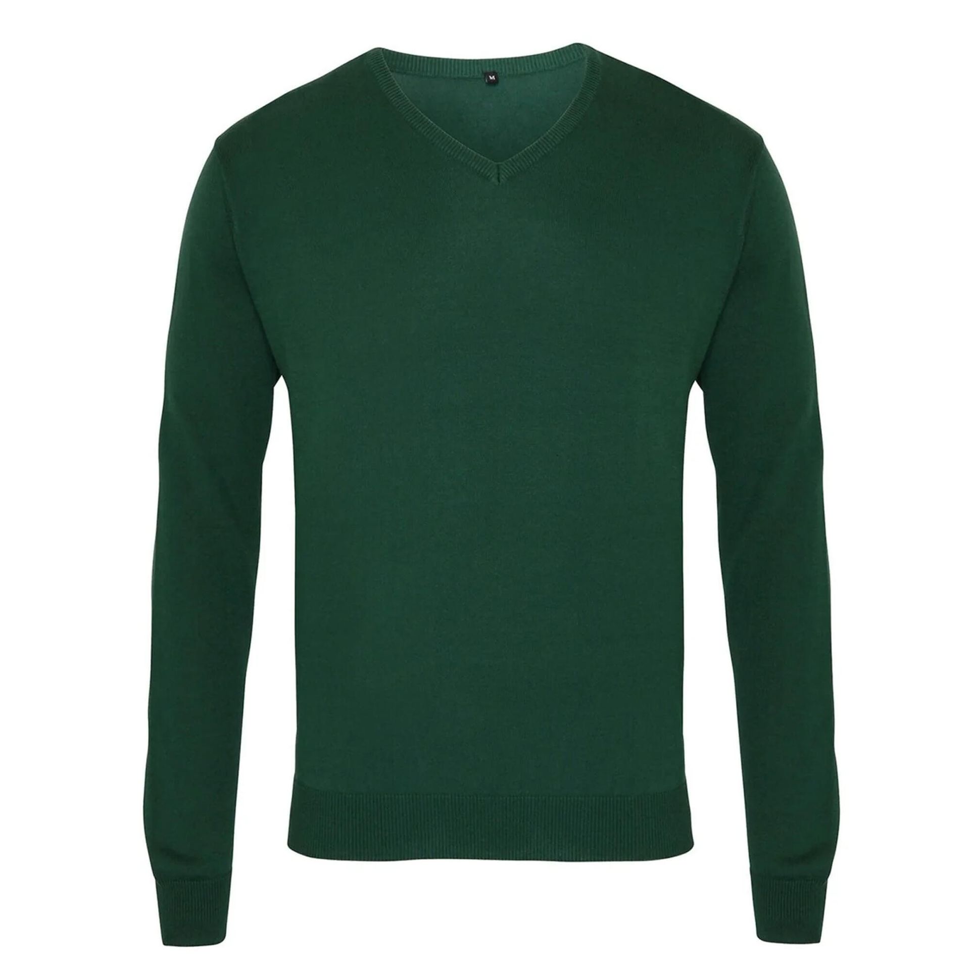 Sweter Męski Z Dzianiny Z Dekoltem V