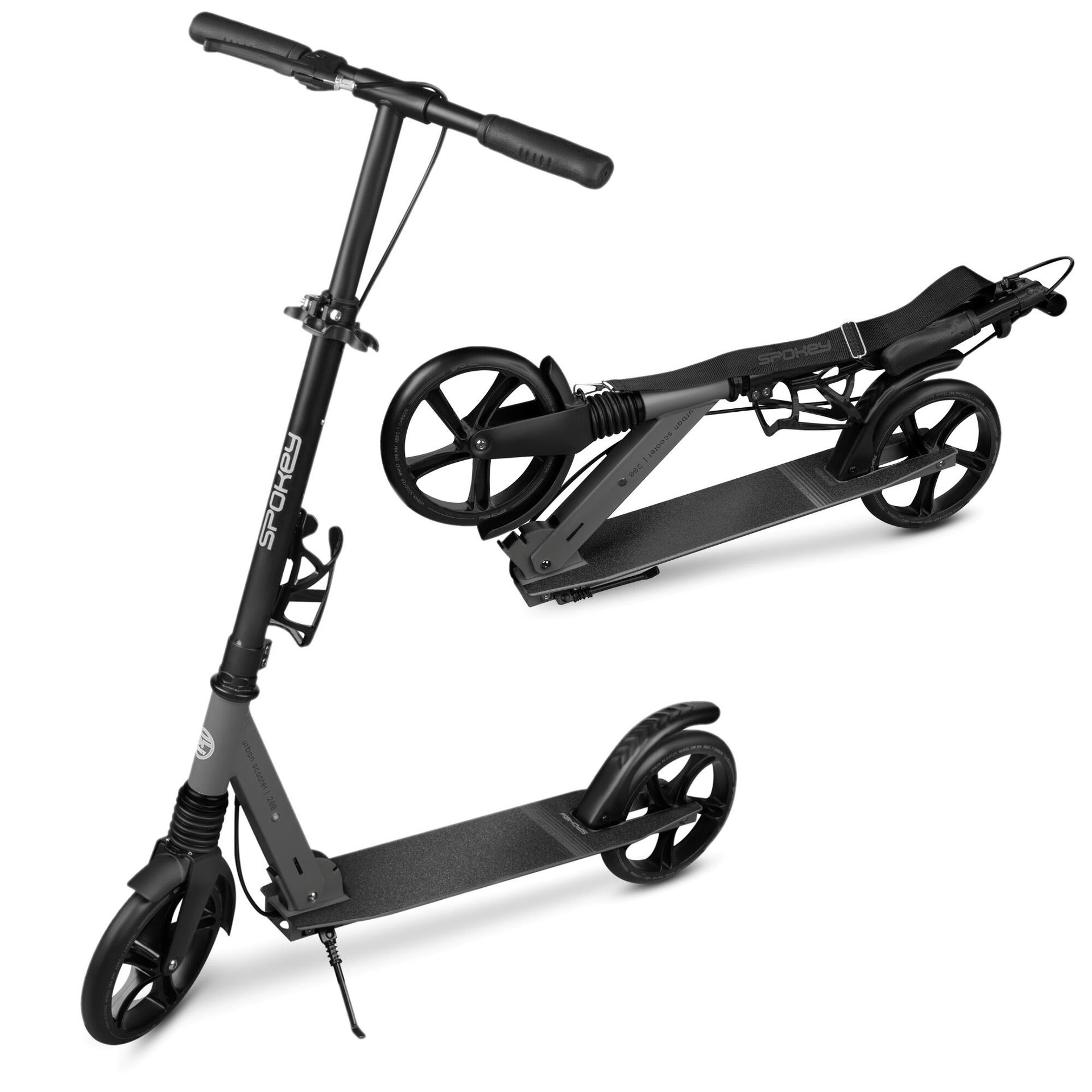 Hulajnoga SPOKEY City Flow 200 Pro Czarno-szary