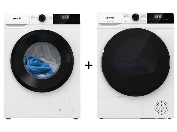 GORENJE W2NHPI94BS/PL 9 kg 1400 obr + DHNA93/PL
