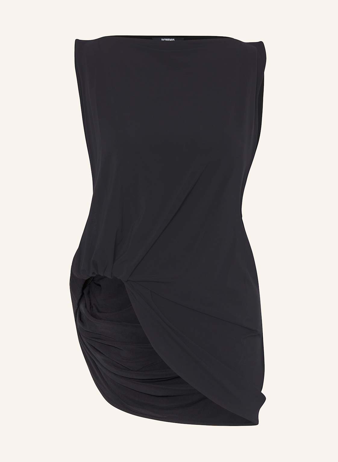 Jacquemus Bluzka Bez Rękawów Le Haut Peplo Top Z Wycięciem schwarz