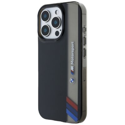 Etui BMW Motorsport IML Vertical Stripe do Apple iPhone 16 Pro Max Czarny