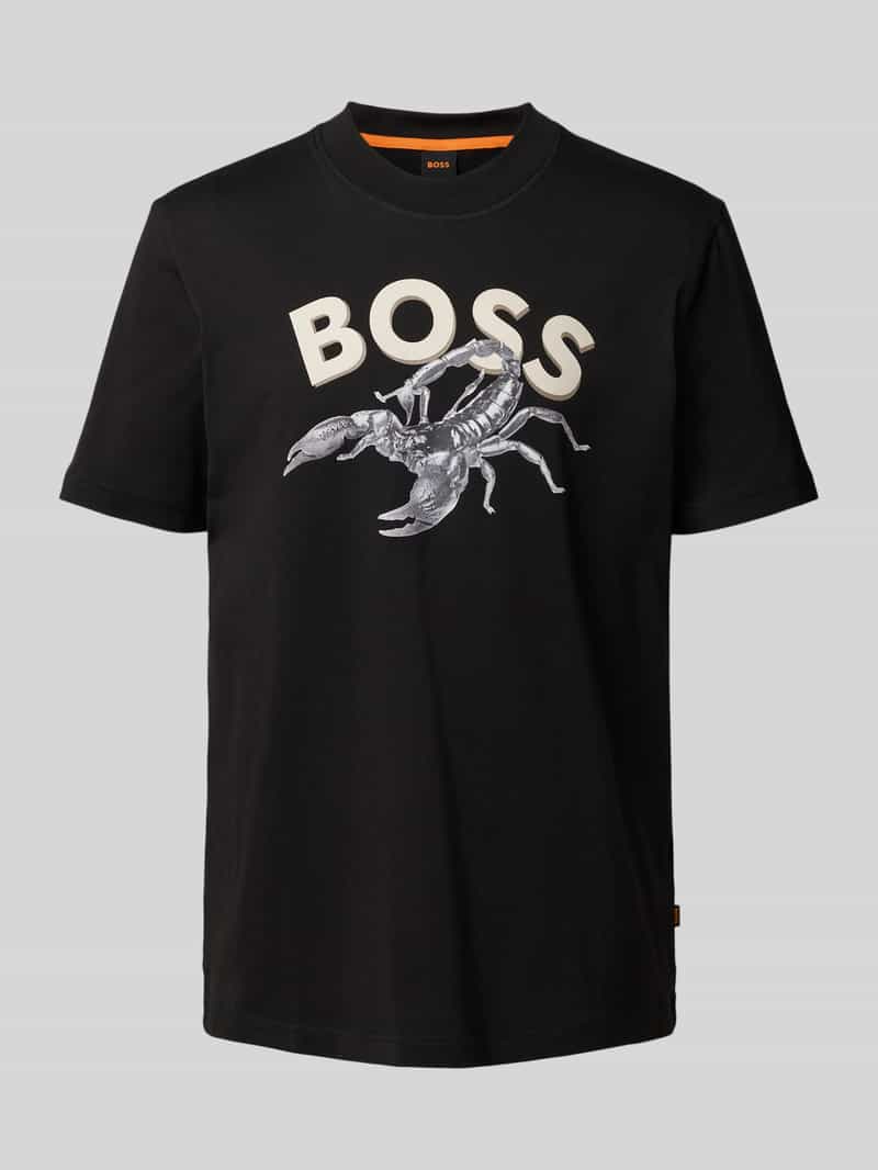 T-shirt z nadrukiem z logo i motywem model ‘Bossfish’