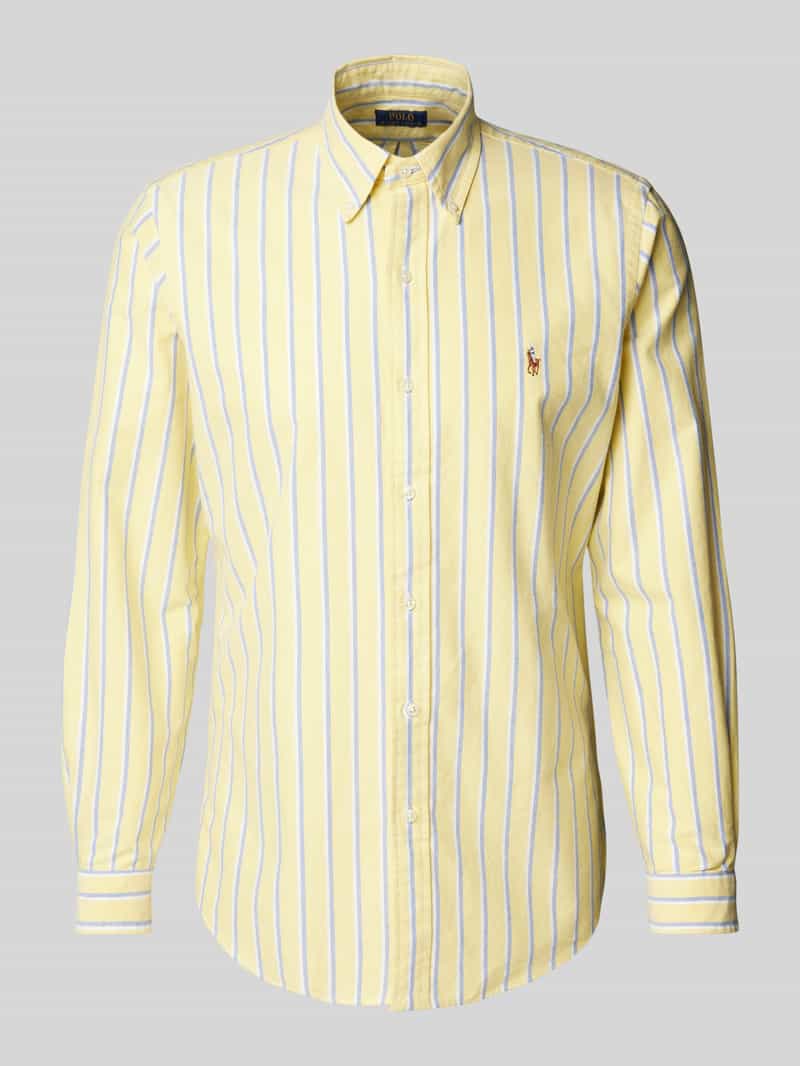 Koszula casualowa o kroju custom fit z kołnierzykiem typu button down