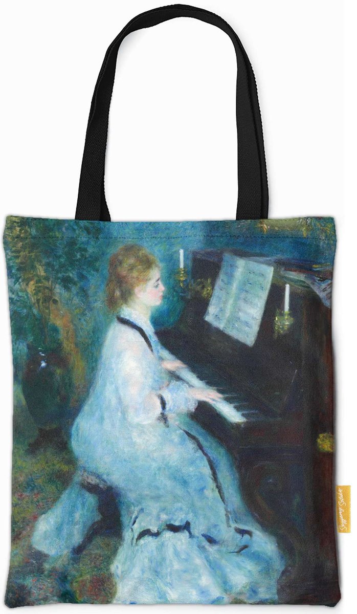 Torba na ramię Kobieta przy fortepianie Pierre-Auguste Renoir-ONE SIZE