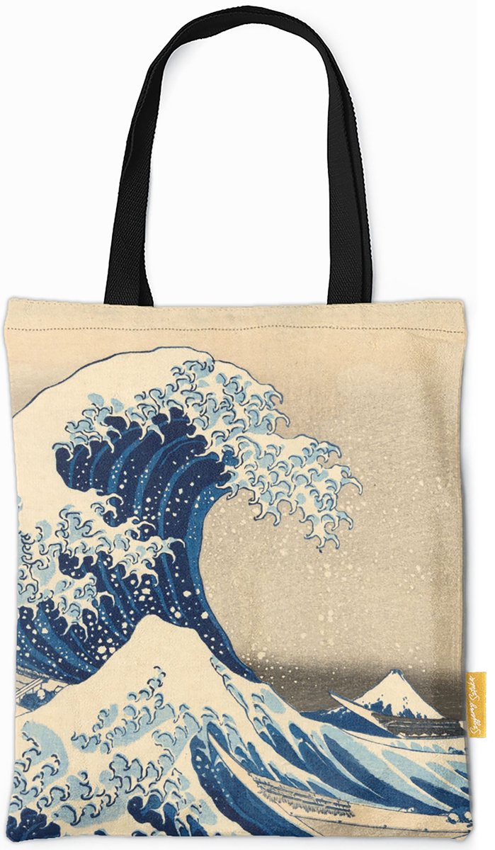 Torba na ramię Wielka Fala w Kanagawie Katsushika Hokusai-ONE SIZE