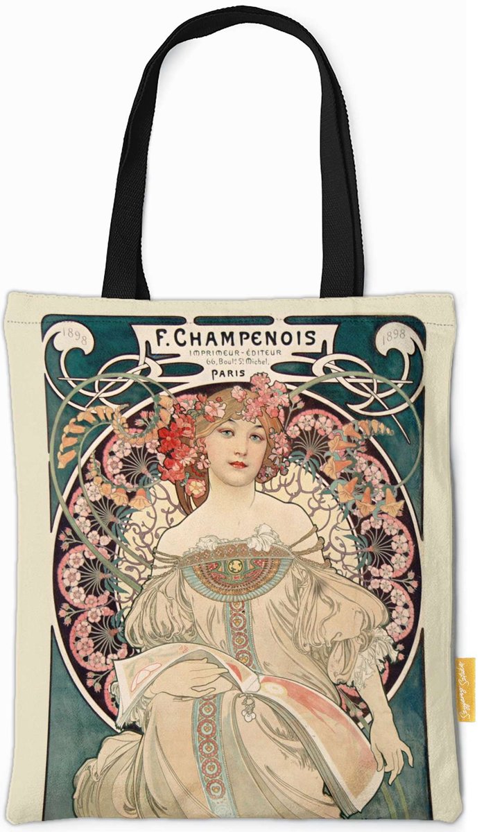 Torba na ramię Rozmarzenie Alfons Mucha-ONE SIZE