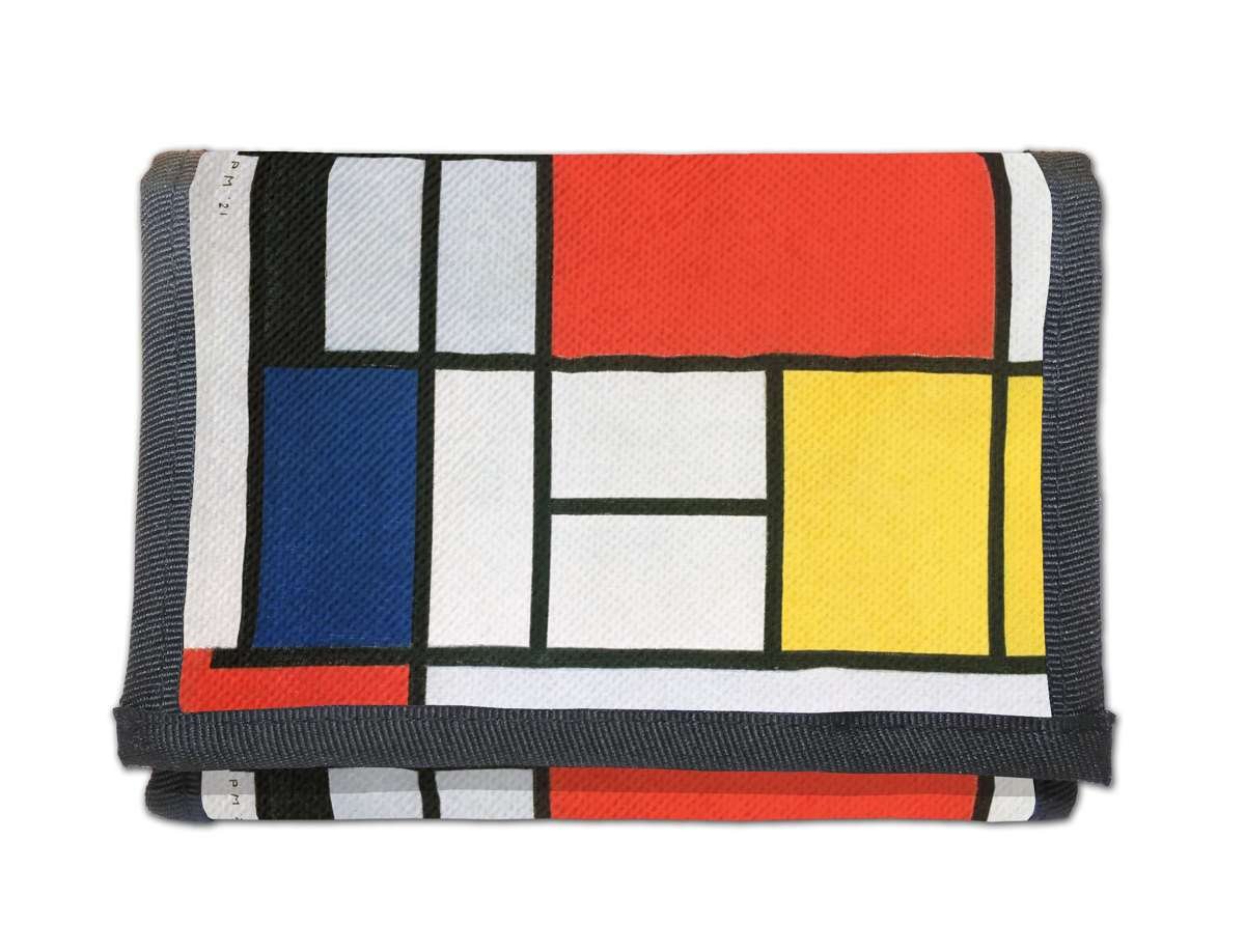 Portfel Kompozycja w czerwieni, żółci, błękicie i czerni Piet Mondrian-Standard
