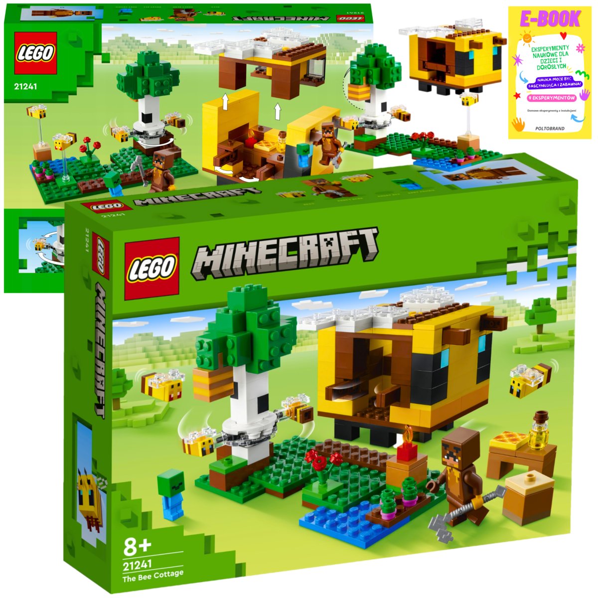 LEGO MINECRAFT - PSZCZELI UL 21241 + EBOOK