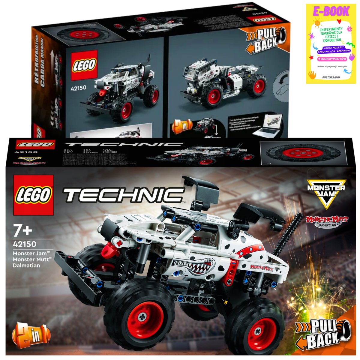LEGO TECHNIC - Monster Jam Monster Mutt Dalmatian 42150 AUTKO PREZENT + EBOOK