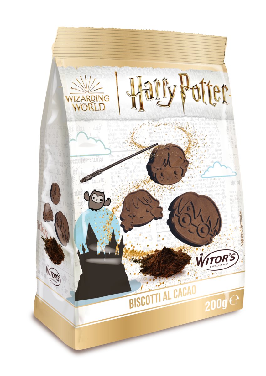 HARRY POTTER WŁOSKIE KRUCHE CIASTKA KAKAOWE W KSZTAŁCIE POSTACI 200G WITOR'S