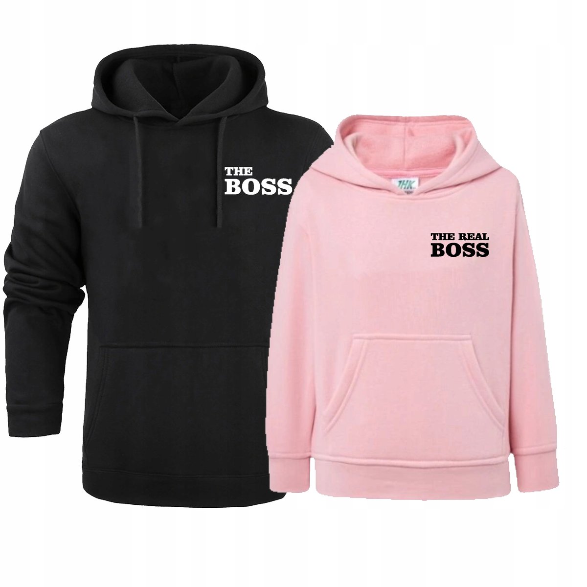 ZESTAW BLUZY DLA PAR BLUZA DLA PAR THE REAL BOSS WALENTYNKI DLA ZAKOCHANYCH