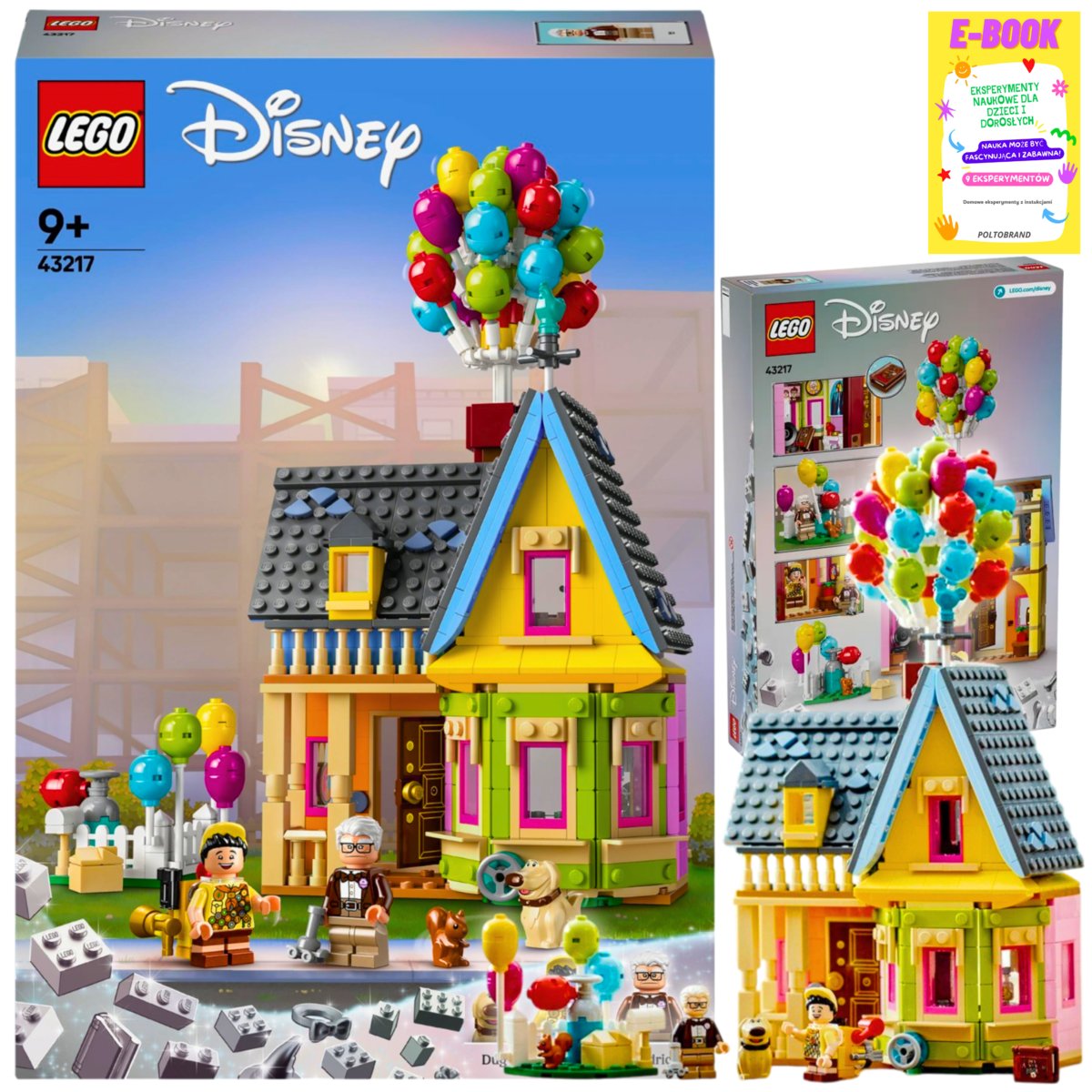 LEGO KLOCKI DISNEY - DOM Z BAJKI ODLOT 43217 PREZENT + EBOOK