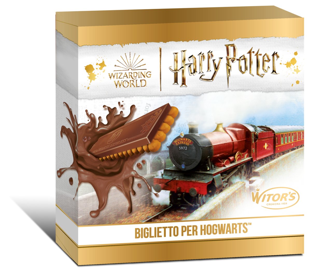 HARRY POTTER BILET DO HOGWARTU HERBATNIKI Z MLECZNĄ CZEKOLADĄ MULTIPACK 6 SZT 126G
