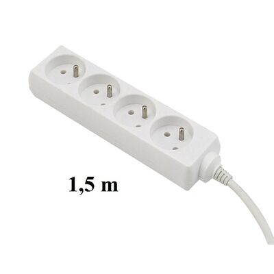 Przedłużacz listwowy 1,5 m 4 gniazdowy z uziemieniem EPS-401,5