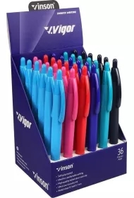 Długopis automat. Vigor G2 niebieski (36szt)