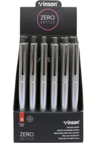 Długopis automat. Zero Silver Z4 niebieski (36szt)