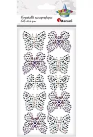 Kryształki samoprzylepne Motyle 10szt