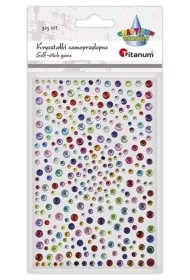 Kryształki samoprzylepne Okrągłe mix 325szt