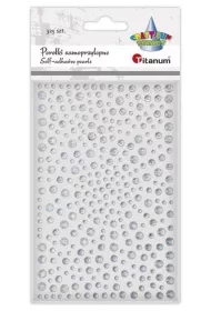 Kryształki samoprzylepne Okrągłe srebrne 325szt