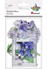 Naklejki foliowe Kwiaty fioletowe 30szt