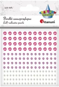 Perełki samoprzylepne okrągłe mix 172szt