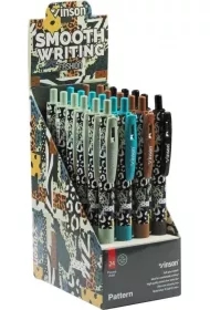 Długopis automat. Fashion Pattern nieb. (24szt)