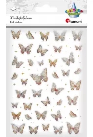 Naklejki foliowe Motyle złote i holograficzne