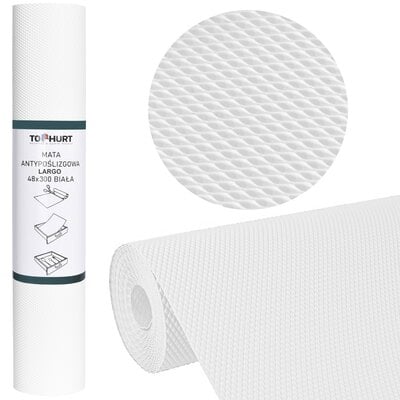 Mata antypoślizgowa GOCKOWIAK Largo 48 x 300 cm Biały