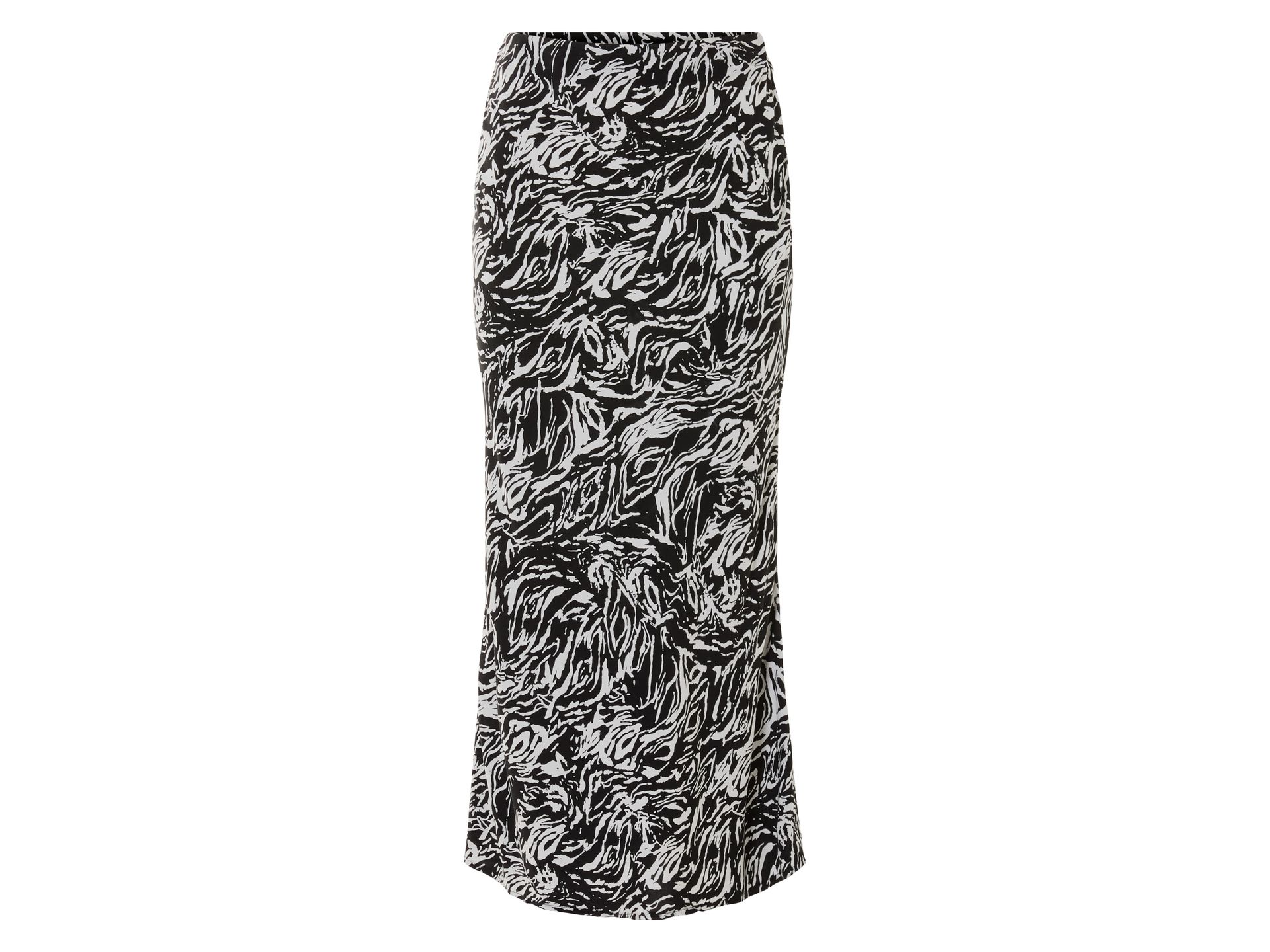 esmara® Spódnica midi damska z wiskozy (Czarny/ beżowy, 38)