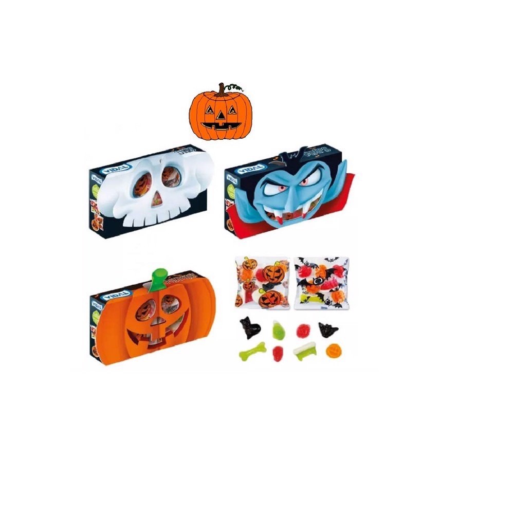 Żelki Straszaki Mix Idealne Na Halloween Bez Glutenu Vidal 80g