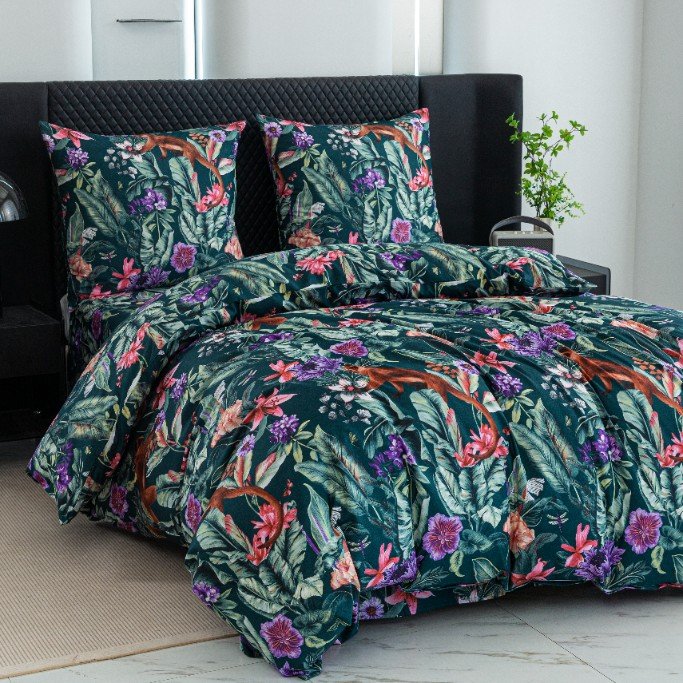 Pościel 3D Bawełniana 140X200 Małpka