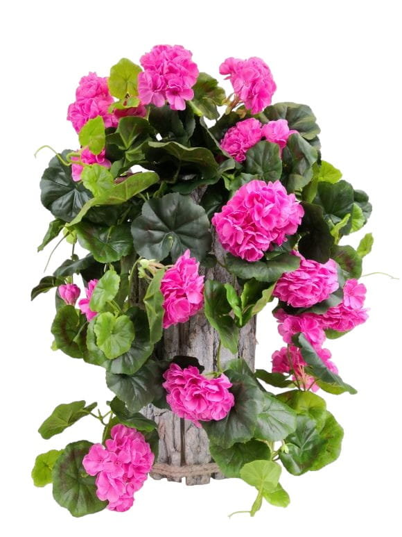 PELARGONIA ZWISAJĄCA W DONICZCE RÓŻOWA (2691.03) sztuczna pelargonia