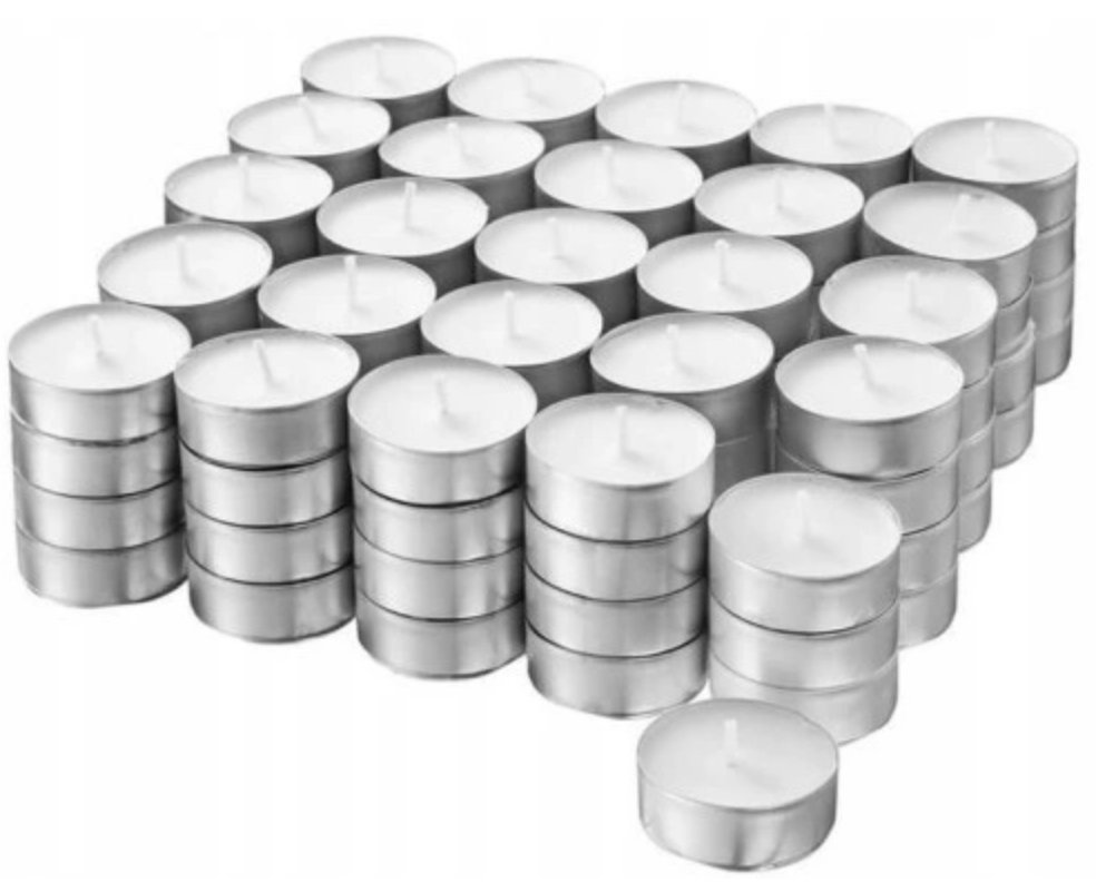 PODGRZEWACZE TEALIGHT ŚWIECZKI BEZZAPACHOWE 75 SZT