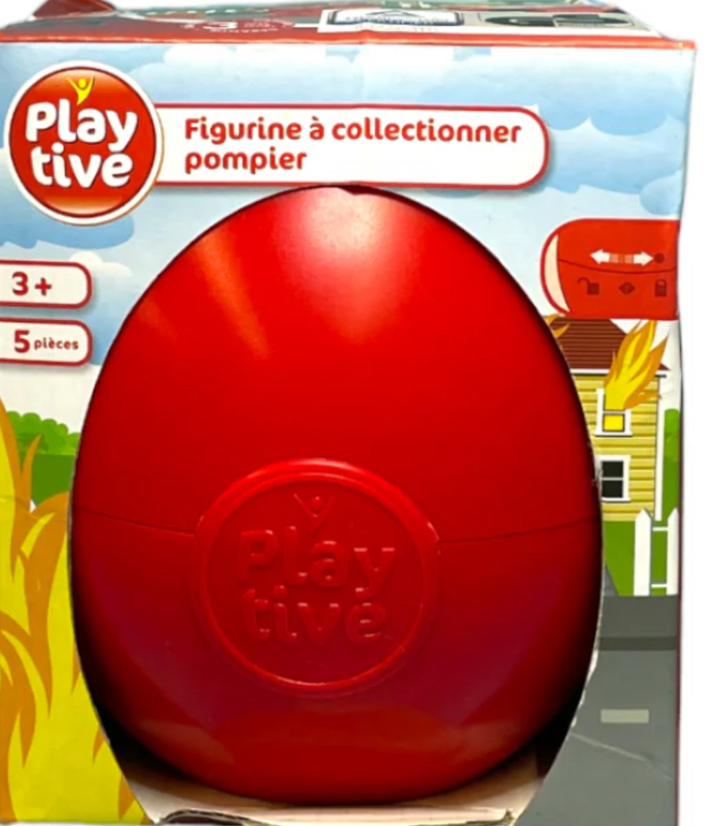 Jajko niespodzianka figurki kolekcjonerskie Playtive strazak