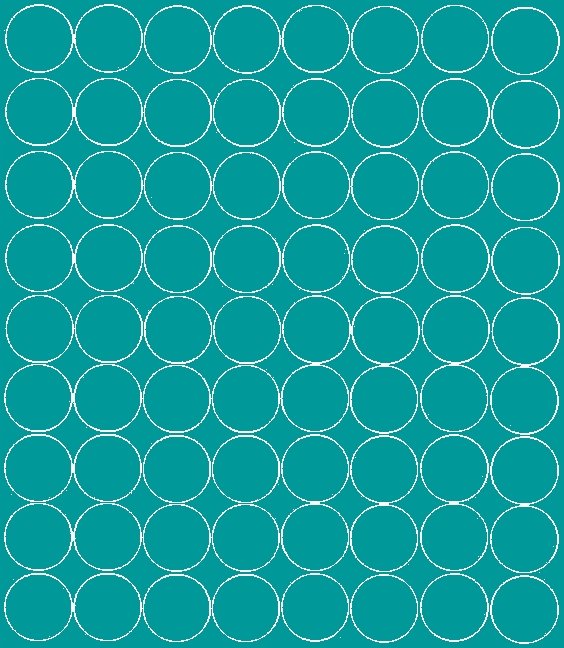 NAKLEJKA KOŁA 5 cm NAKLEJKI KÓŁKA GROCHY KROPKI 72 SZTUKI TURKUSOWY POŁYSK