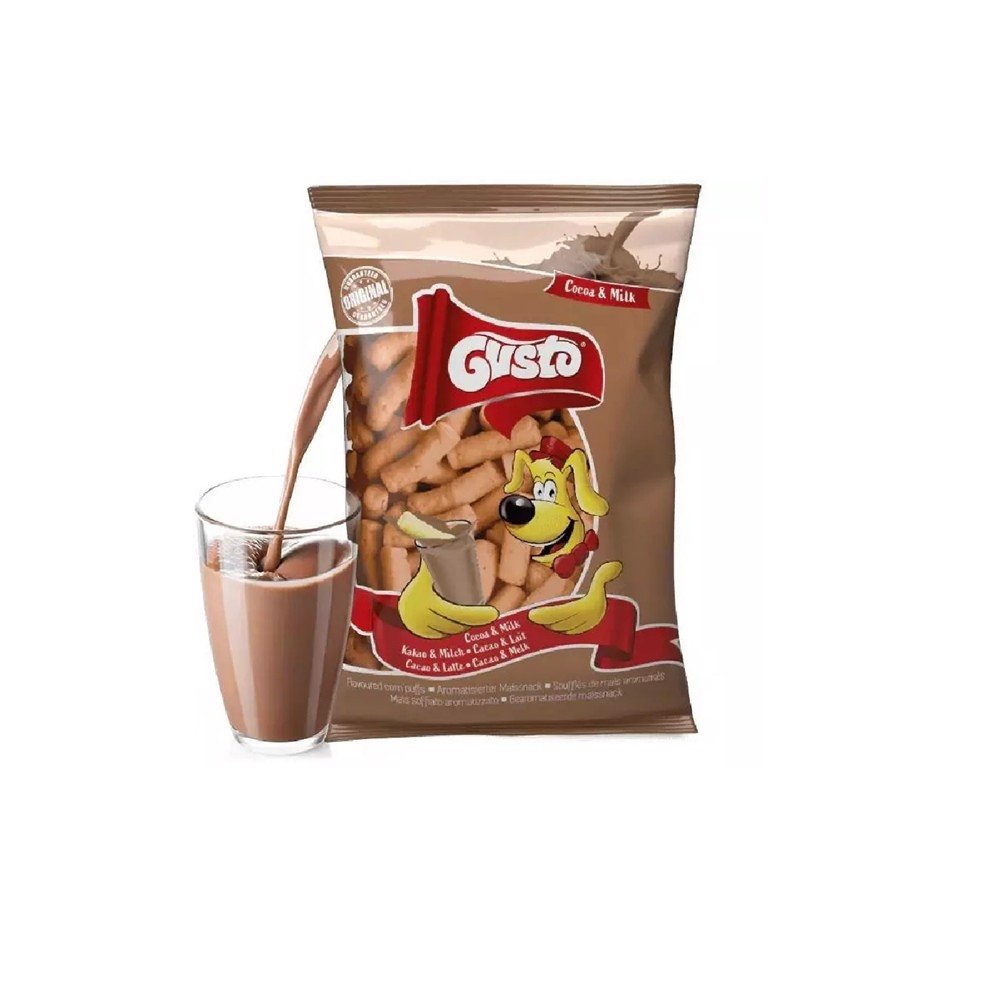 Gusto Chrupki Kukurydziane o Smaku Kakao z Mlekiem 80g