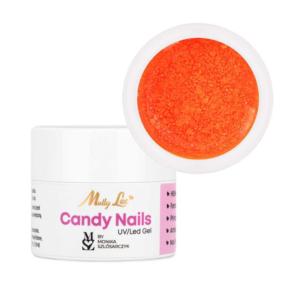 Żel do zdobień Candy Nails Light Candy Orange by Monika Szlósarczyk MollyLac HEMA free 5g