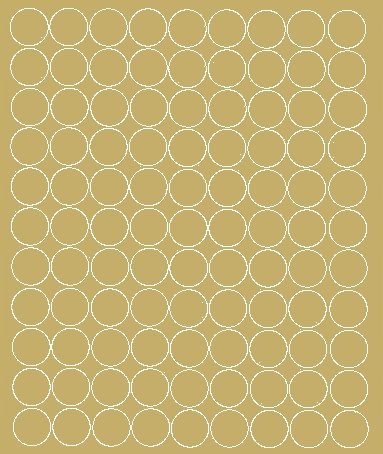 NAKLEJKA KOŁA 4 cm NAKLEJKI KÓŁKA GROCHY KROPKI 99 SZTUK ZŁOTY Z POŁYSKIEM