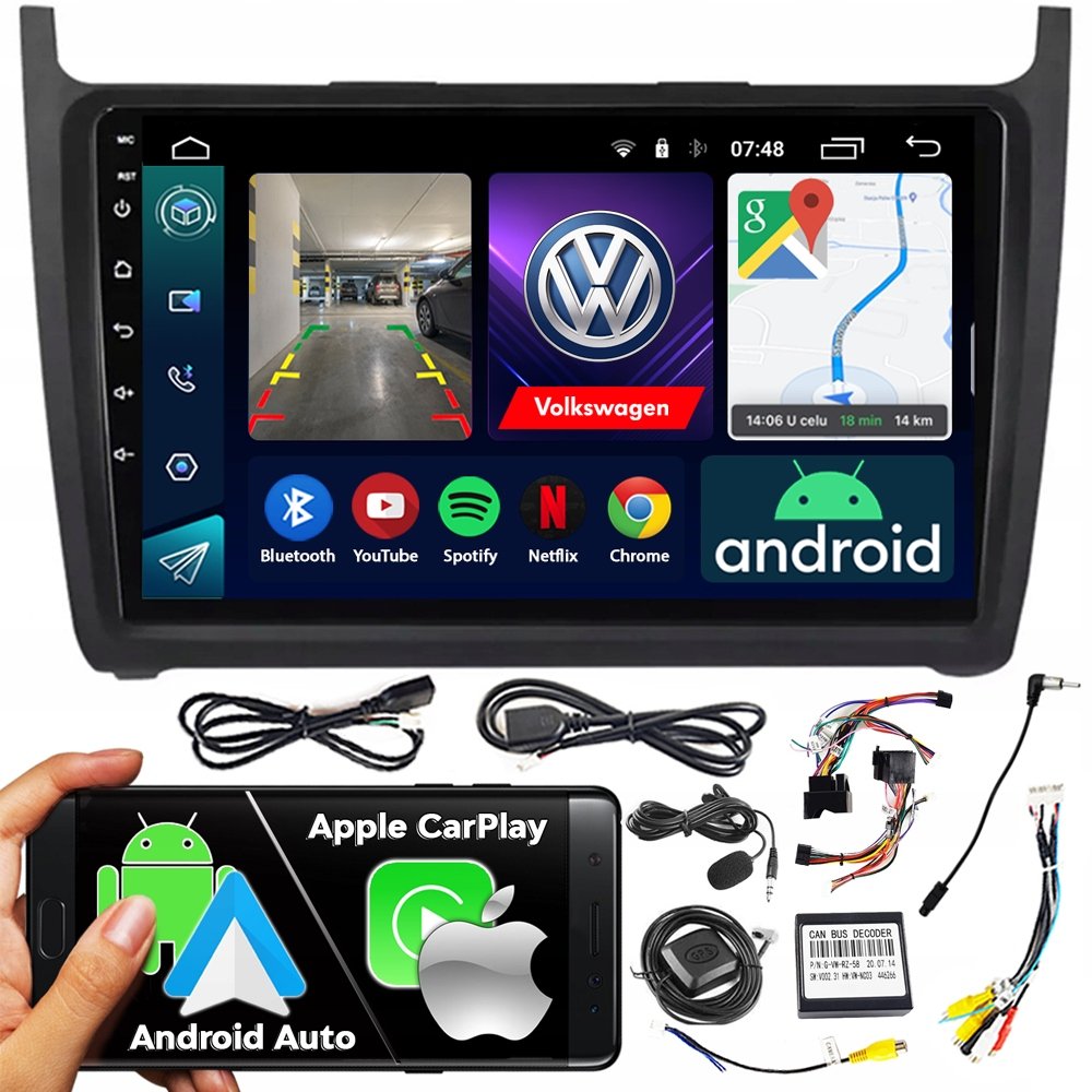Radio samochodowe 2DIN NCS RS-305 POLO 5 V 2009-2017 Android nawigacja