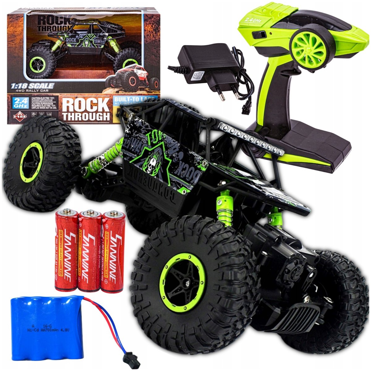 Król Przeszkód Super Samochód Zdalnie Sterowany Rc Monster 4X4 Truck Mocny