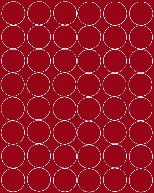 NAKLEJKA KOŁA 6 cm NAKLEJKI KÓŁKA KROPKI 48 SZTUK CIEMNO CZERWONY POŁYSK