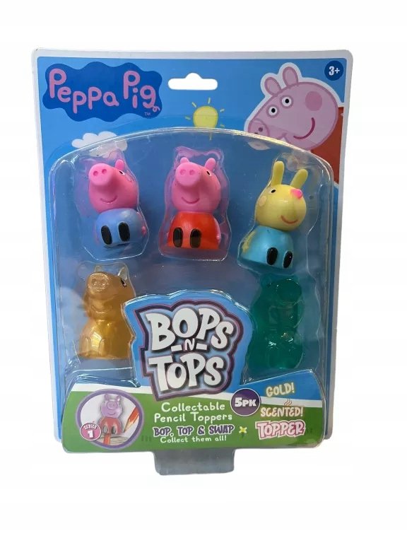 PEPPA PIG ŚWINKA PEPPA BOPS N TOPS FIGURKI 5SZT