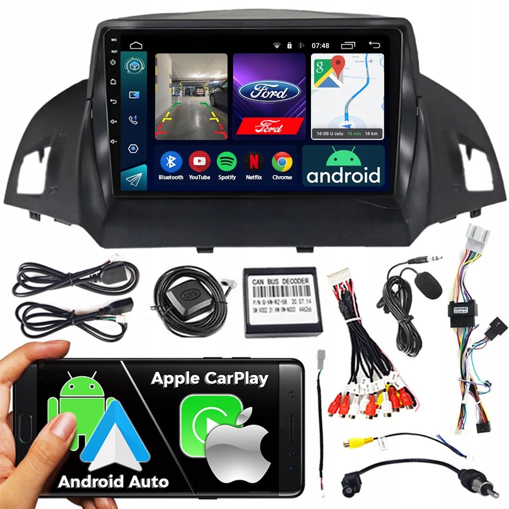 Radio samochodowe 2DIN NCS RS-305 FORD KUGA 2 2012-2019 Android nawigacja