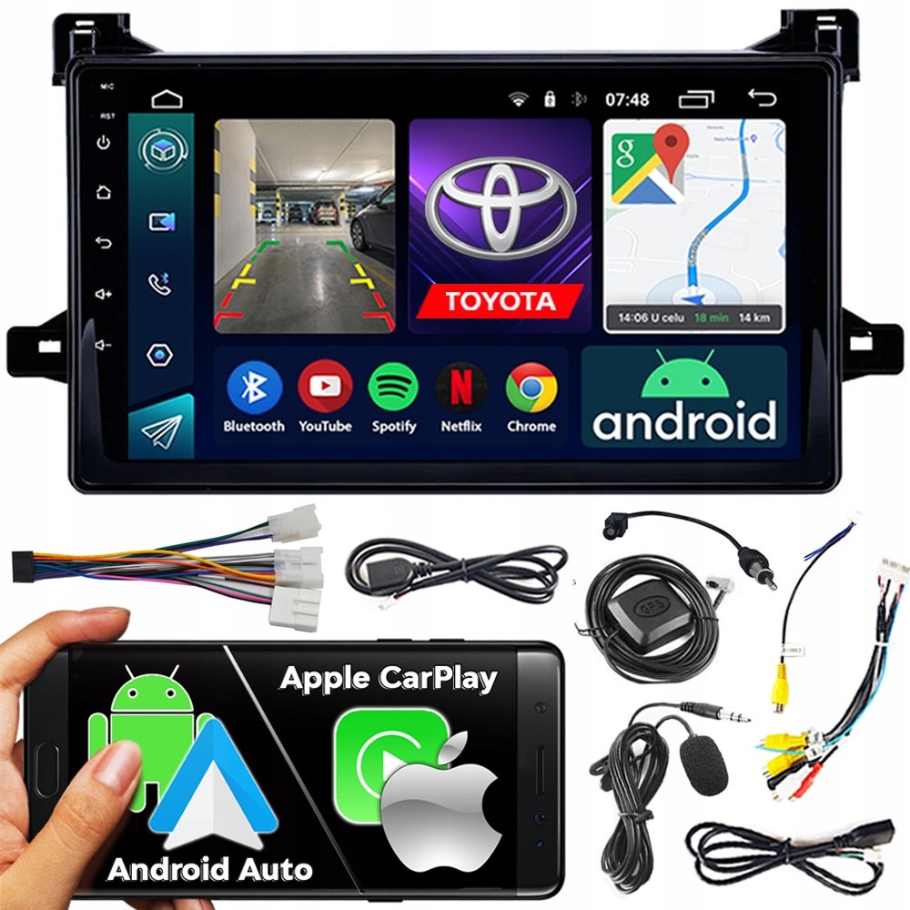 Radio samochodowe NCS RS-305 TOYOTA PRIUS 4 IV 2016-2020 Android nawigacja
