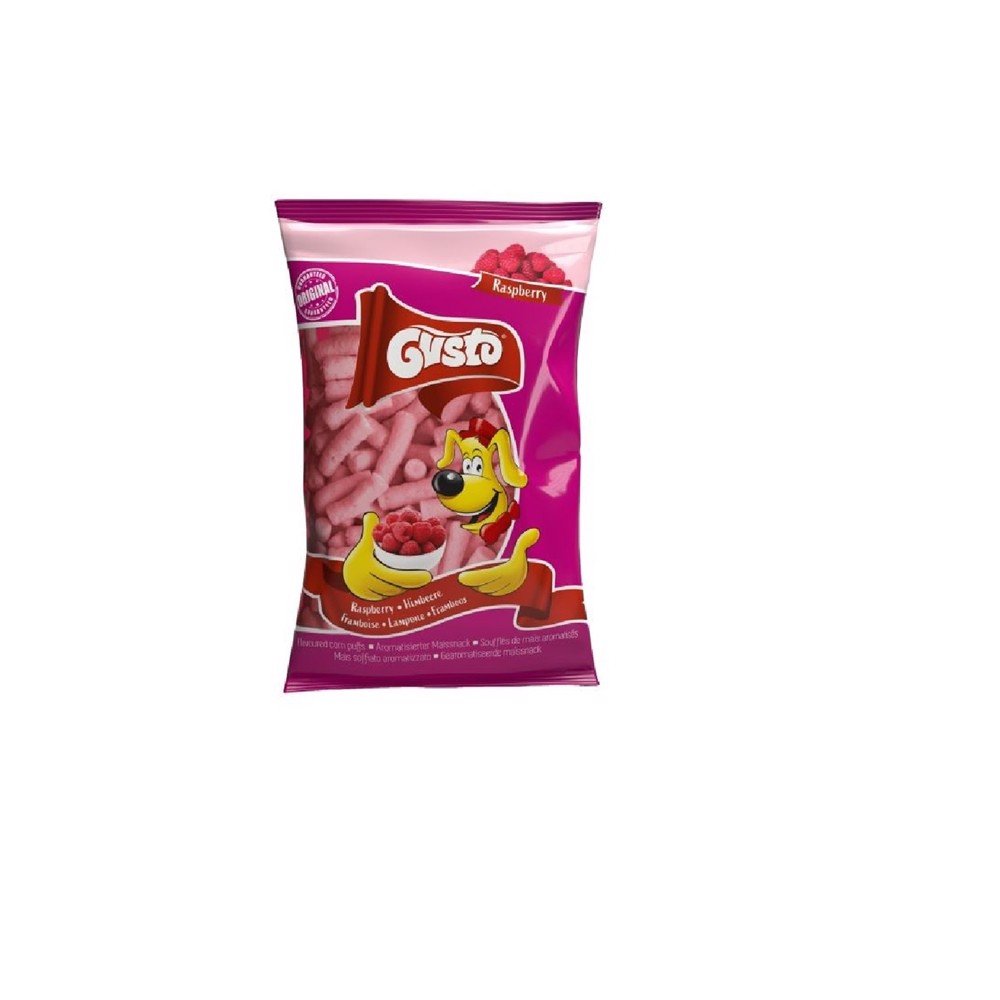 Chrupki Kukurydziane o Smaku Malinowym Gusto 80g