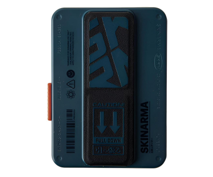 Skinarma Mirage Spunk Wallet Magnetic Grip Stand blue