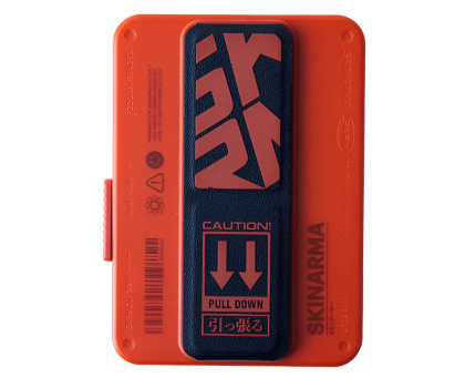 Skinarma Mirage Spunk Wallet Magnetic Grip Stand orange