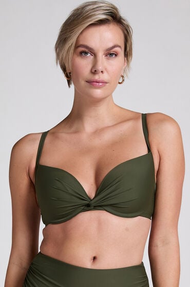 Hunkemöller Góra od bikini push-up Luna Zielony